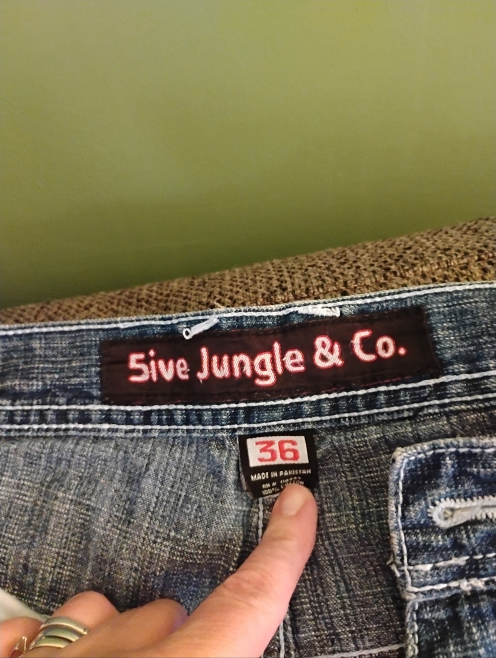 Men’s Blue Denim Jeans - Size 36